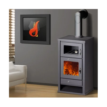 Poêle à bois avec four 16 kW BELLEZA DELUXE F