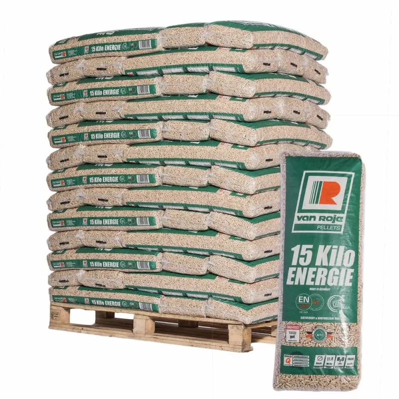 Pellet Van Roje - Palette de 65 sacs de 15 kg Pellet Van Roje - Palette de 65 sacs de 15 kg