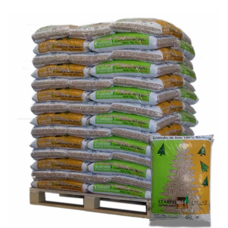 Pellet Starforest - Palette de 70 sacs de 15 kg Pellet Starforest - Palette de 70 sacs de 15 kg