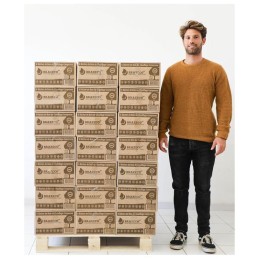 Bois Densifié Premium - 80 cartons de 6 bûches - Palette environ 960kgs