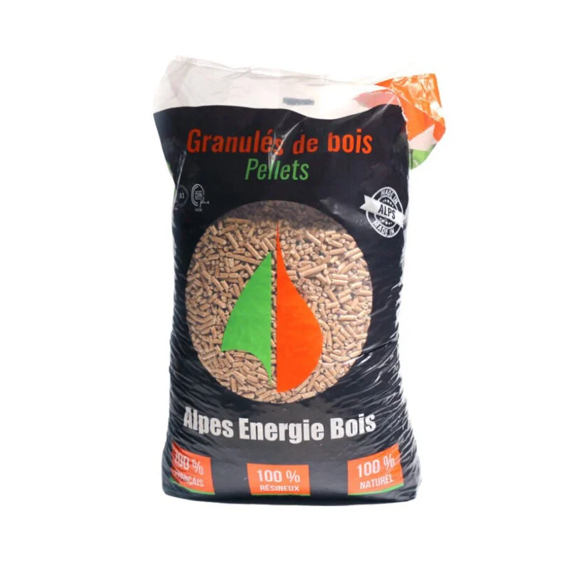 Pellets Alpes Energie Bois – Palette de 70 sacs de 15 Kg Pellets Alpes Energie Bois – Palette de 70 sacs de 15 Kg